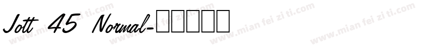 Jott 45 Normal字体转换